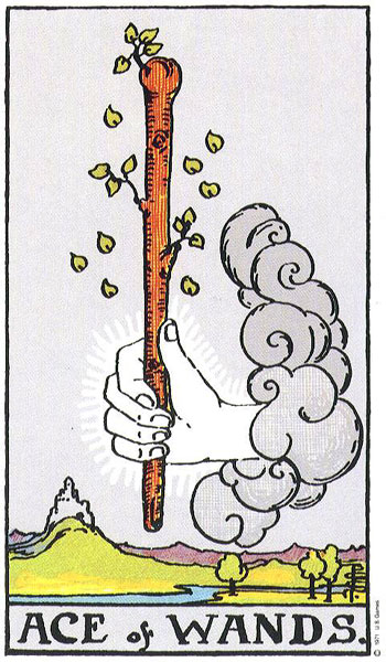 Ace of Wands, Rider–Waite–Smith tarot card