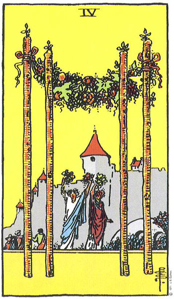 Four of Wands tarot card