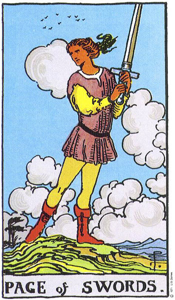 Page of Swords tarot card