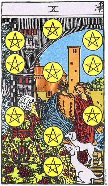 Ten of Pentacles tarot card