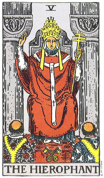 The Hierophant tarot card