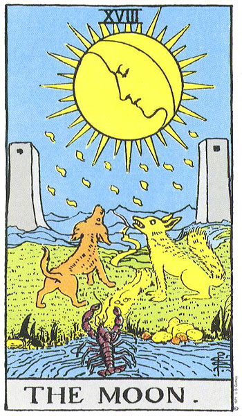 The Moon, Rider–Waite–Smith tarot card