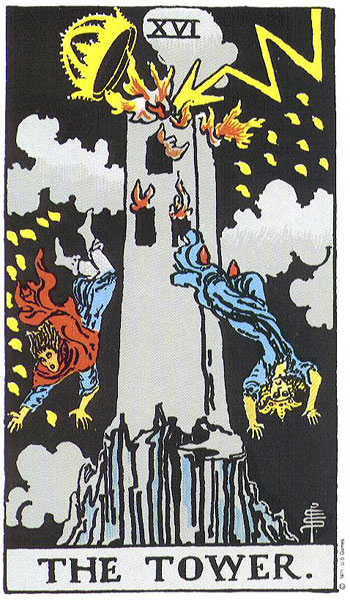 The Tower, Rider–Waite–Smith tarot card