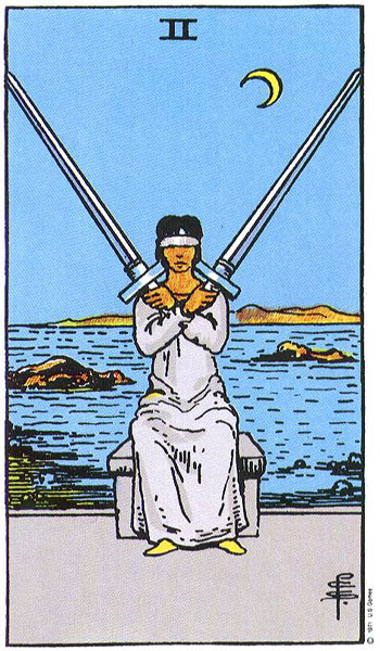 Two of Swords, Rider–Waite–Smith tarot card